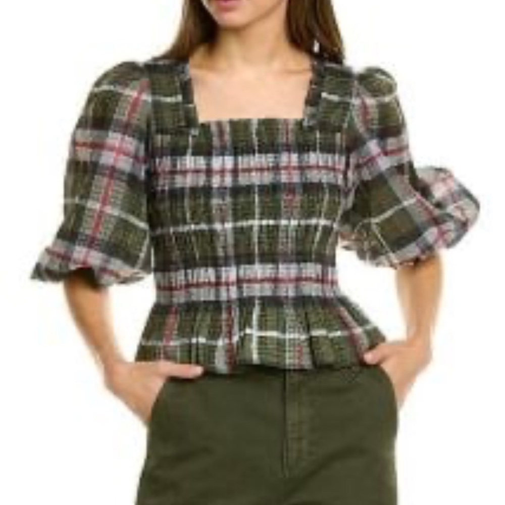 ALL SAINT‎ Blouse top cottagecore puff sleeve size 6